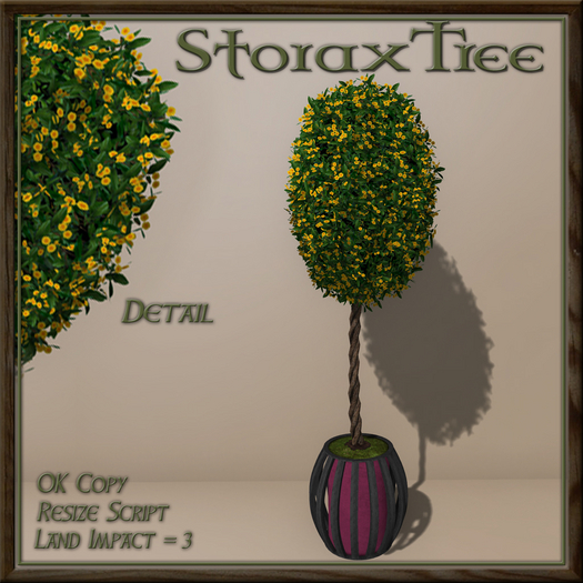 Dark Beauty Topiary Floral C13
