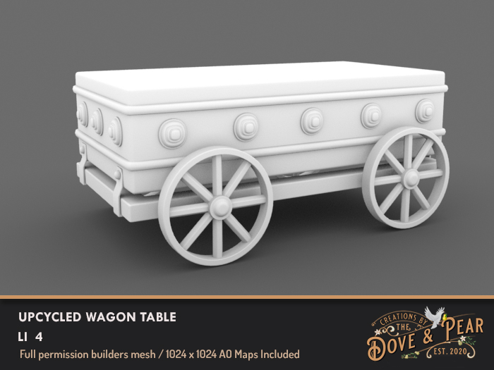 Dove & Pear for Builders - Upcycled Wagon Table 