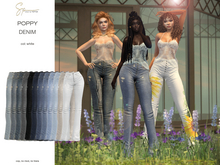 S&P Poppy denim SOLID FATPACK - Lara + Petite, Legacy + Perky, Reborn
