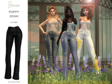S&P Poppy denim black - Lara + Petite, Legacy + Perky, Reborn
