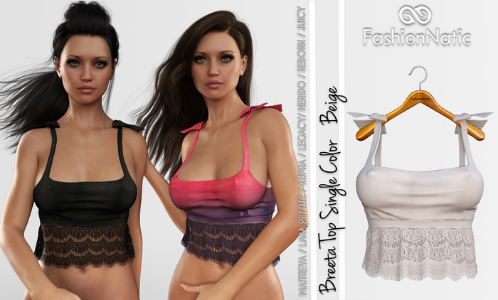 Breeta Top Beige - Maitreya, Lara Petite, Kupra Original, Legacy, Nerido, Reborn, Juicy - FashionNatic