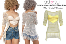 adorsy - Ava Cardigan with Top Yellow - Maitreya/Legacy-Nerido/Lara Petite/Kupra/Reborn-Juicy