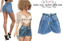 adorsy - Ava Denim Skirt Blue - Maitreya/Legacy-Nerido/Lara Petite/Kupra/Reborn-Juicy