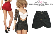 adorsy - Ava Skirt Black - Maitreya/Legacy-Nerido/Lara Petite/Kupra/Reborn-Juicy