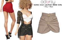 adorsy - Ava Skirt Brown - Maitreya/Legacy-Nerido/Lara Petite/Kupra/Reborn-Juicy