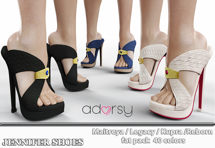 adorsy - Ava Heels Fatpack - Maitreya/Legacy-Nerido/Lara Petite/Kupra/Reborn-Juicy