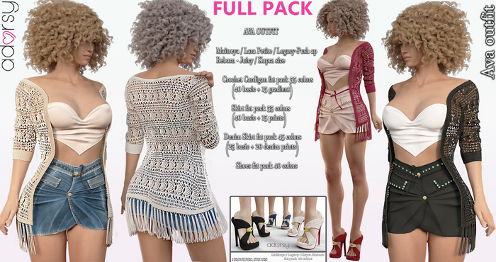 Outfit Ava Outfit - Maitreya Outfit Legacy Outfit Nerido Outfit Lara Petite Outfit Reborn Outfit Juicy Outfit