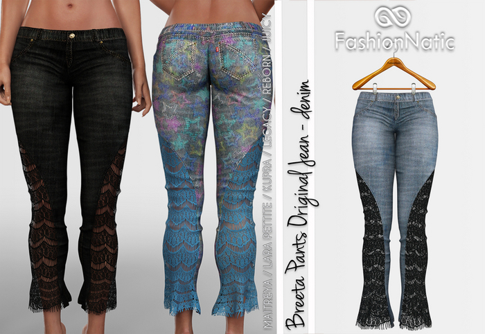 Breeta Pants Original  Jeans Denim - Maitreya Lara, Lara Petite, Kupra, Legacy, Reborn, Juicy - FashionNatic