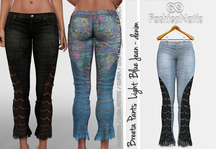 Breeta Pants  Light Blue Jeans Denim - Maitreya Lara, Lara Petite, Kupra, Legacy, Reborn, Juicy - FashionNatic