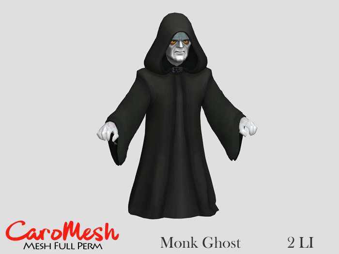 Caro Mesh Full Perm * Halloween Monk Ghost -unpacker-