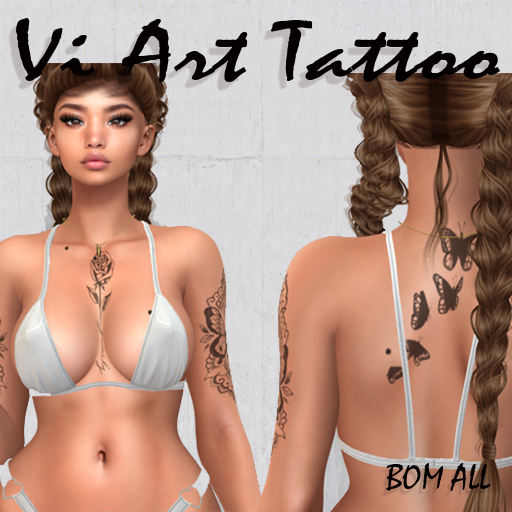 VI ART Tattoo Femeli BOM -ART ROSE