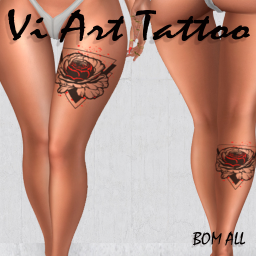 VI ART Tattoo Femeli BOM- ROSA