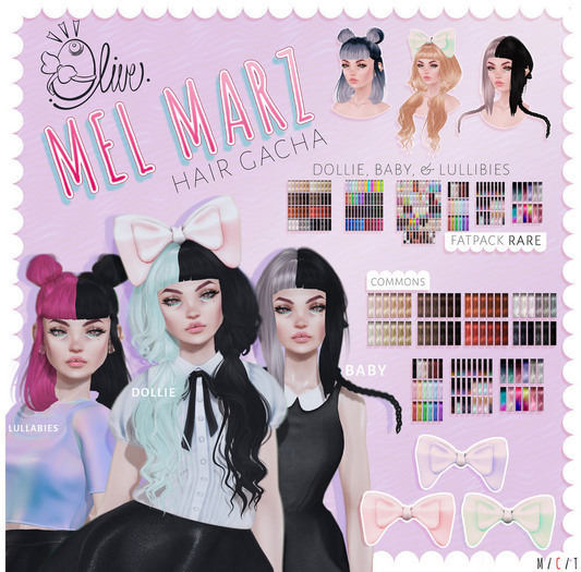 .Olive. the Lullabies Hair - FATPACK RARE
