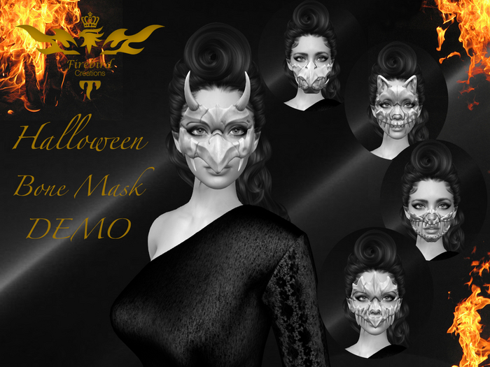Firebird Halloween Bone Mask DEMO