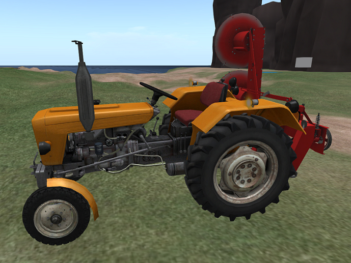 Soviet URSUS 330 Tractor and Hay Mower