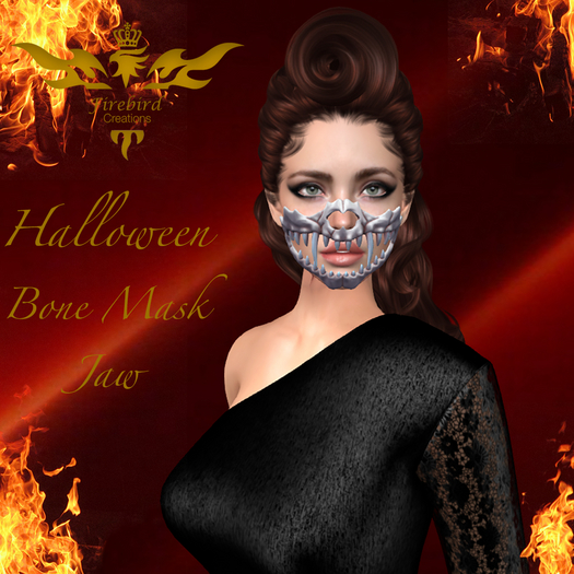 Firebird Halloween Bone Mask Jaw