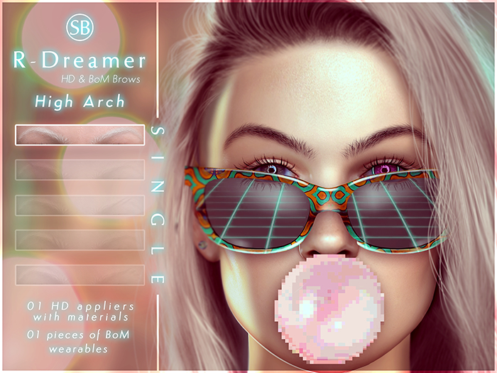Eyebrows, LeLutka EvoX: R.Dreamer.HighArch.SINGLE