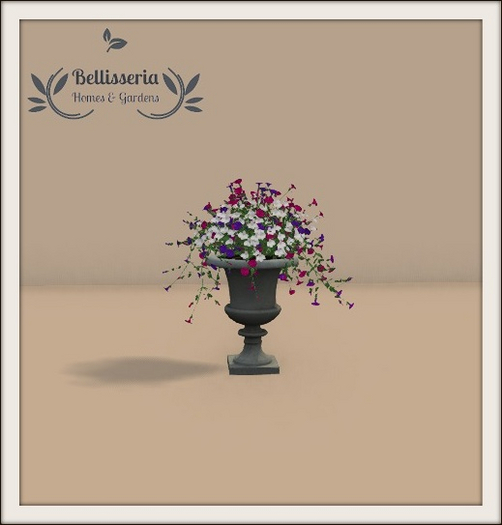 Second Life Marketplace BH&G Petunia Cement Urn Planter V2