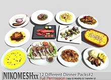 ::NIKOMESH::Full Permission 12 Different Dinner Packs#2