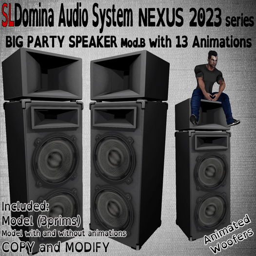 Second Life Marketplace - AUDIO - SLDomina- w 13 Animations Speakers ...
