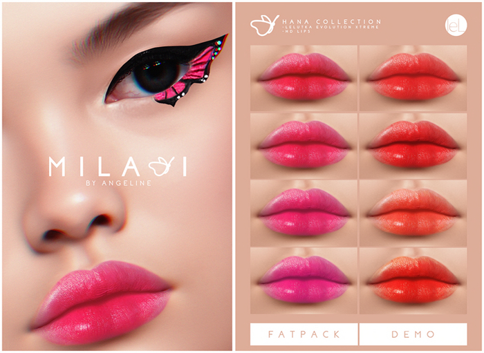 MILANI Cosmetics "Hana" Lips (FATPACK)