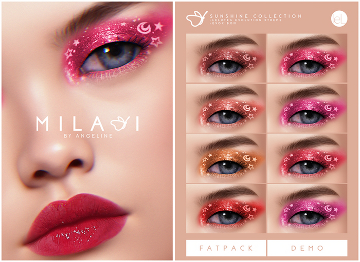 MILANI Cosmetics "Sunshine" Eyeshadow (FATPACK)