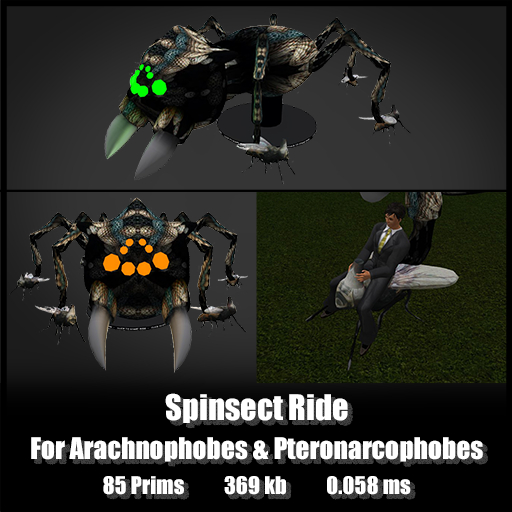 Spinsect Ride *0.058ms* for Arachnophobes & Pteronarcophobes