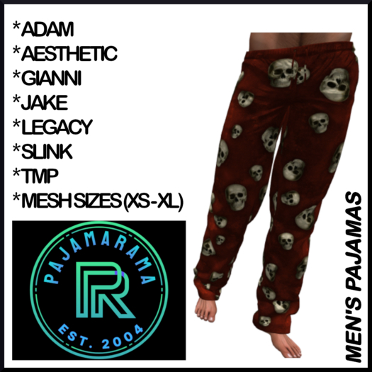 PAJAMARAMA - HALLOWEEN2 - REDSKULLS (M)