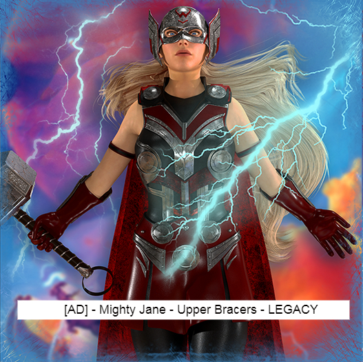 11 [AD] - Mighty Jane - Upper Bracers - Red - LEGACY