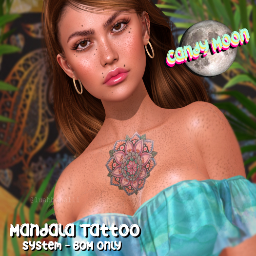Candy Moon - Mandala Color Tattoo