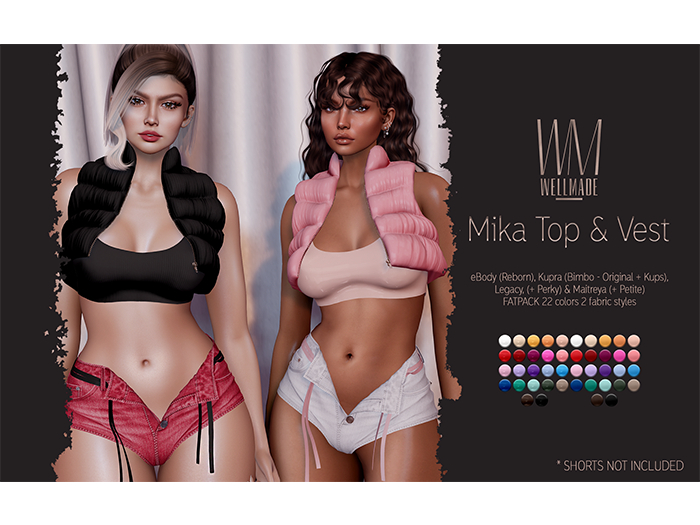 [WellMade] Mika Top & Vest