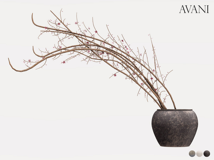 Avani Rocco Collection Vessel with Branches, All