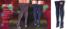:::INDIGO:::HELLO:::Consuelo Boots:::