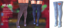 :::BLEACH:::HELLO:::Consuelo Boots:::