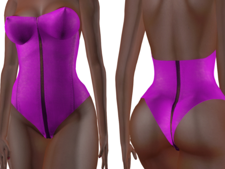 Second Life Marketplace - CHRISTINE-Perky Body-Zippersuit Bodysuit
