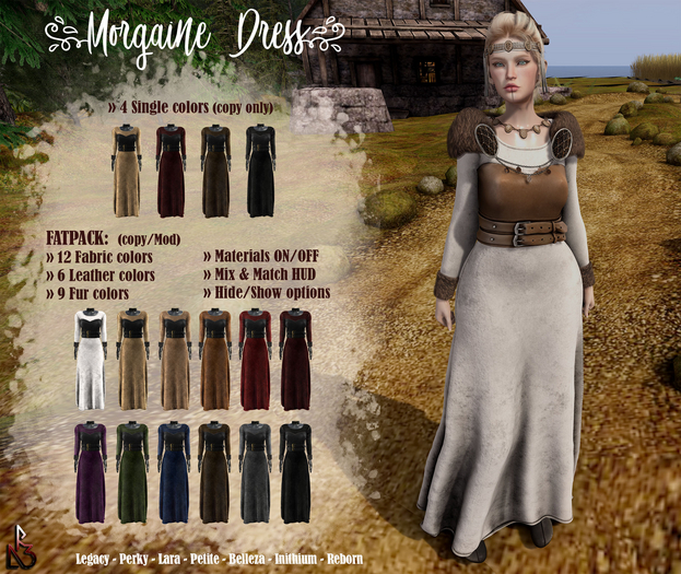 //R3D// Dress Morgaine - FATPACK