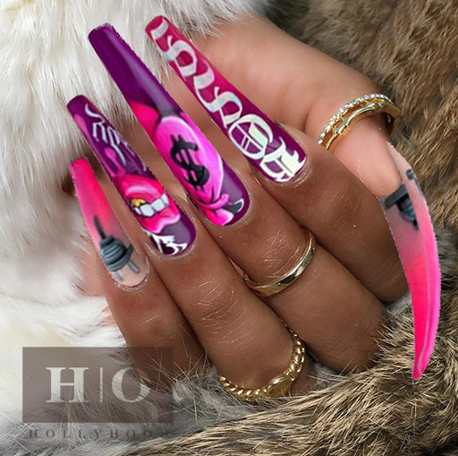 Hollyhood Long Coffin Nails Tha Plug