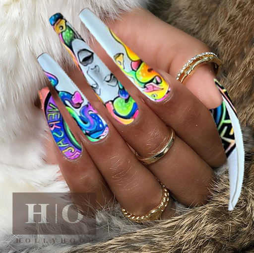 Hollyhood Long Coffin Nails Medusa