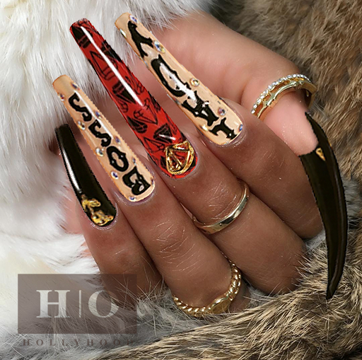 Hollyhood Long Coffin Nails Lady Boss