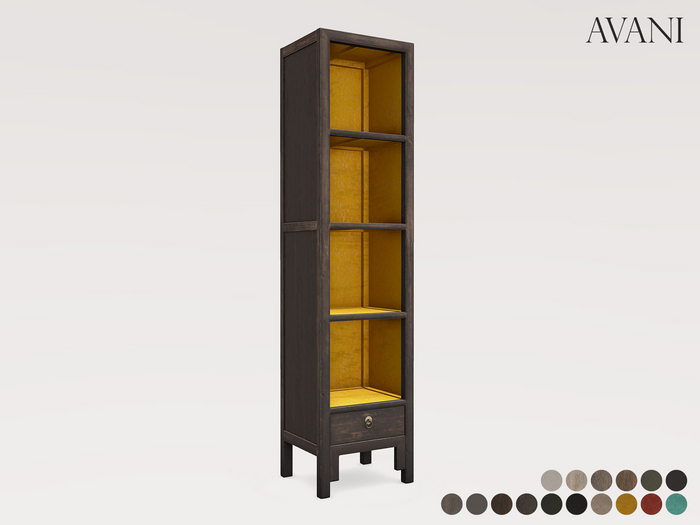 Avani East Display Cabinet, Narrow