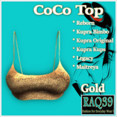 [R39] CoCo Crop Top-Gold