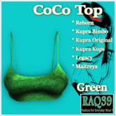 [R39] CoCo Crop Top-Green