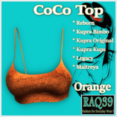 [R39] CoCo Crop Top-Orange