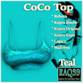 [R39] CoCo Crop Top-Teal