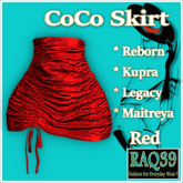 [R39] CoCo Skirt-Red