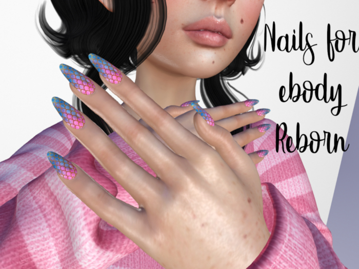 .:.T.I.T.B.:. Mermaid Nails for Reborn body