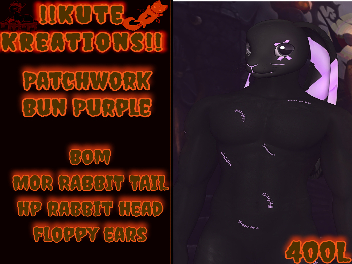 !KK! Patchwork Bun Purple (ADD ME) 