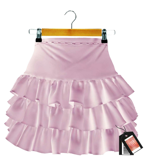 ANNA-ABS Skirt -Pink