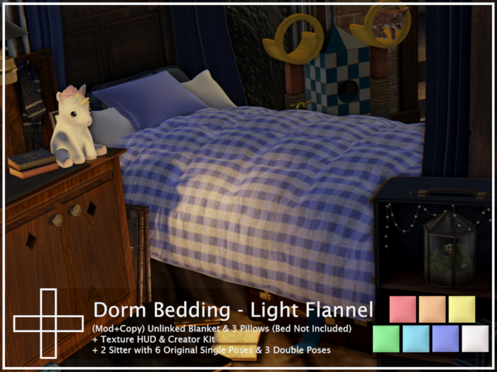 [L+D] Dorm Bedding - Light Flannel