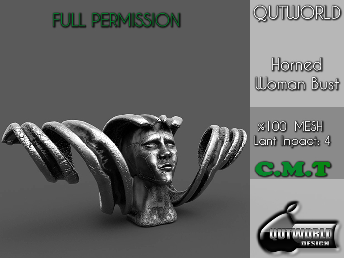 .::QUTWORLD Horned Woman Bust::.FP